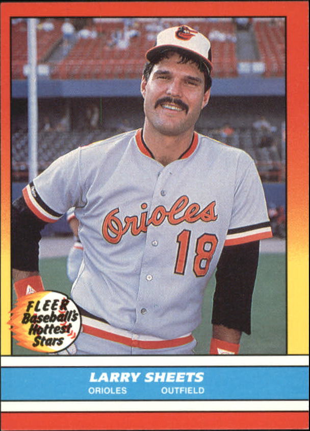 1988 Fleer Hottest Stars Baseball Cards        037      Larry Sheets